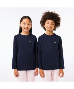 JUNIORベーシックワニロゴパッチ長袖Tシャツ