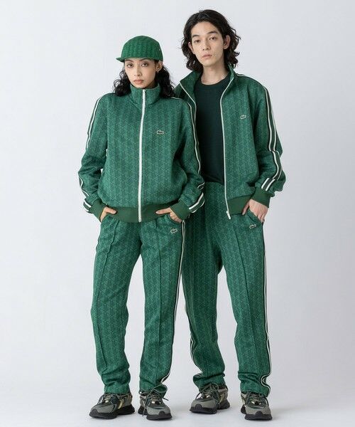 LACOSTE / ラコステ チノ・ワークパンツ | サイドテーピングモノグラムジャカードトラックパンツ | 詳細3