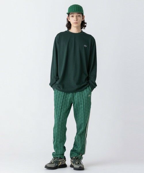 LACOSTE / ラコステ チノ・ワークパンツ | サイドテーピングモノグラムジャカードトラックパンツ | 詳細4