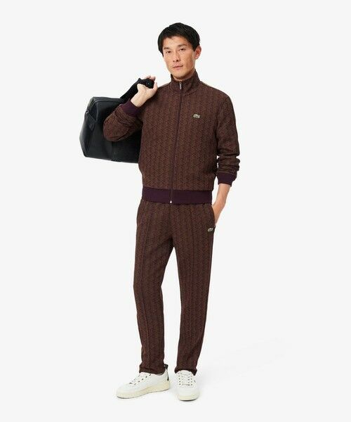 LACOSTE / ラコステ チノ・ワークパンツ | サイドテーピングモノグラムジャカードトラックパンツ | 詳細20
