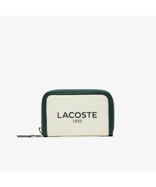 ラコステ LACOSTE 二つ折りウォレット メンズ トラップ付き - 小物