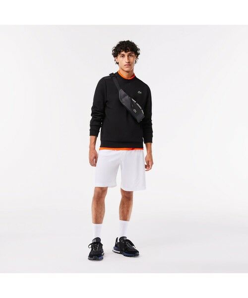 LACOSTE / ラコステ メッセンジャーバッグ・ウエストポーチ | LCSTシーズナル コーテッドキャンバスロゴストライプバナナバッグ | 詳細6