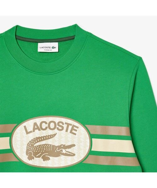 LACOSTE / ラコステ スウェット | モノグラムレイヤードオーバルロゴクルーネックスウェット | 詳細2