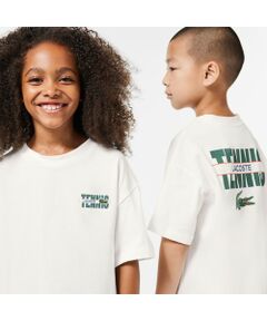 ラコステ テニス バックプリントJUNIOR Tシャツ