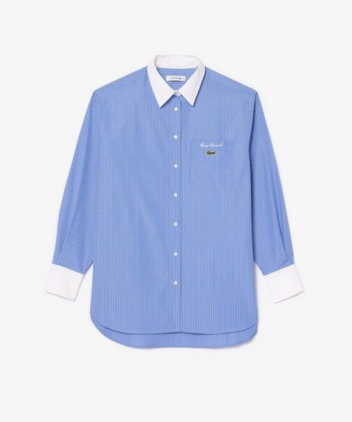 LACOSTE / ラコステ シャツ・ブラウス | ストライプクレリックシャツ | 詳細3