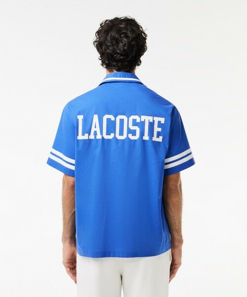 LACOSTE / ラコステ シャツ・ブラウス | 配色ライン オーバーサイズ バックプリントオープンカラーシャツ | 詳細2