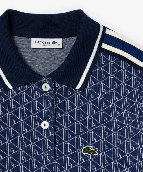 LACOSTE / ラコステ ミニ丈・ひざ丈ワンピース | オーガニックコットン モノグラムジャカードポロワンピース | 詳細5