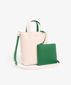 LACOSTE / ラコステ トートバッグ | ANNAリバーシブル縦型 2WAY トートバッグ / クラッチバッグ付き