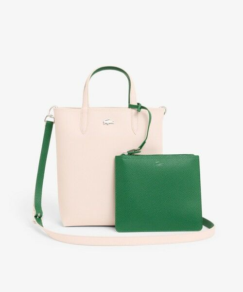 LACOSTE / ラコステ トートバッグ | ANNAリバーシブル縦型 2WAY トートバッグ / クラッチバッグ付き | 詳細13