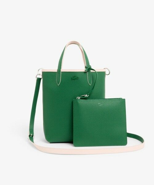 LACOSTE / ラコステ トートバッグ | ANNAリバーシブル縦型 2WAY トートバッグ / クラッチバッグ付き | 詳細17