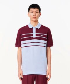 LACOSTE / ラコステ ポロシャツ | モノトーンパネルボーダーポロシャツ