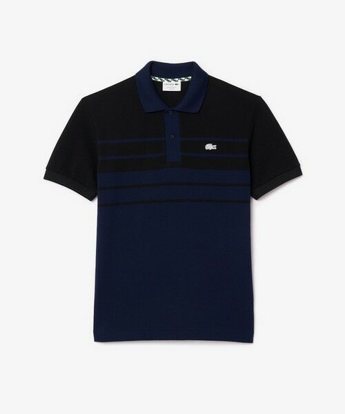 モノトーンパネルボーダーポロシャツ （ポロシャツ）｜LACOSTE