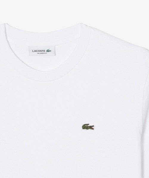 LACOSTE / ラコステ Tシャツ | ハイクオリティ ピマコットン仕立て ワンポイントソフトタッチ半袖Tシャツ | 詳細3