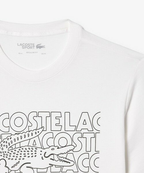 LACOSTE / ラコステ Tシャツ | ネーム＆ワニロゴグラフィックドライTシャツ | 詳細4