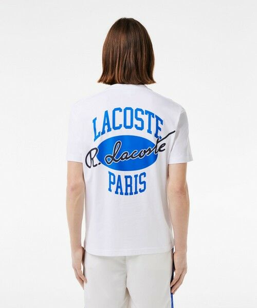 LACOSTE / ラコステ Tシャツ | フロントボーダーバックプリントTシャツ | 詳細2