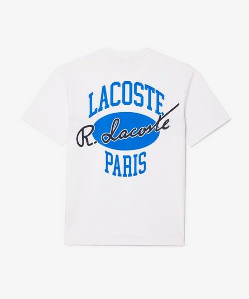 LACOSTE / ラコステ Tシャツ | フロントボーダーバックプリントTシャツ | 詳細4