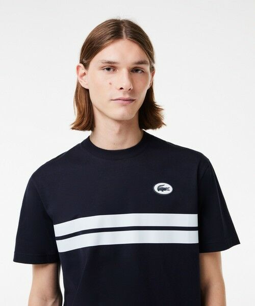 LACOSTE / ラコステ Tシャツ | フロントボーダーバックプリントTシャツ | 詳細7