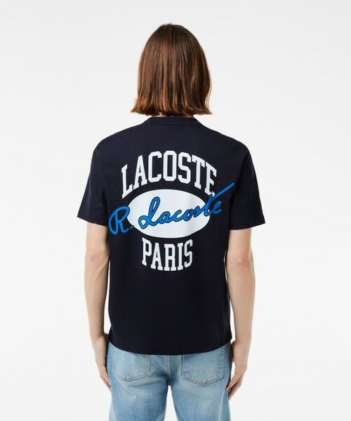 LACOSTE / ラコステ Tシャツ | フロントボーダーバックプリントTシャツ | 詳細8