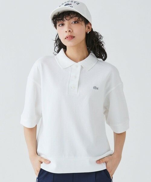 LACOSTE / ラコステ ポロシャツ | ヘビーウェイト キモノスリーブ 鹿の子地ポロシャツ | 詳細2