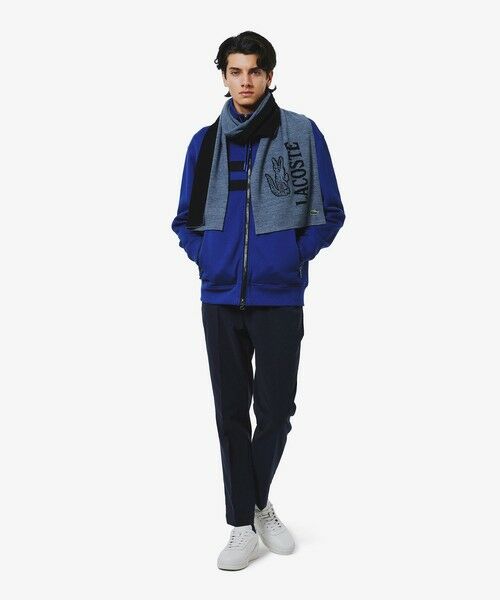 アシンメトリーボーダーハイネック ドローストリング 鹿の子地