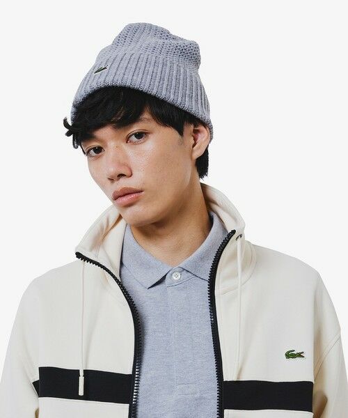 LACOSTE / ラコステ その他トップス | アシンメトリーボーダーハイネック ドローストリング 鹿の子地 トラックジャケット | 詳細14