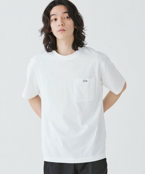 LACOSTE / ラコステ Tシャツ | アウトラインクロックポケット半袖Tシャツ | 詳細4