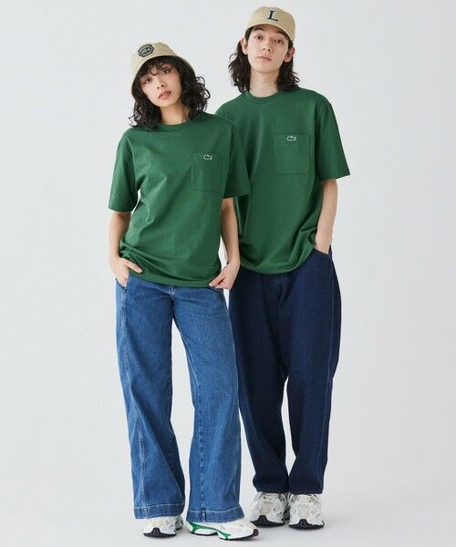 LACOSTE / ラコステ Tシャツ | アウトラインクロックポケット半袖Tシャツ | 詳細13