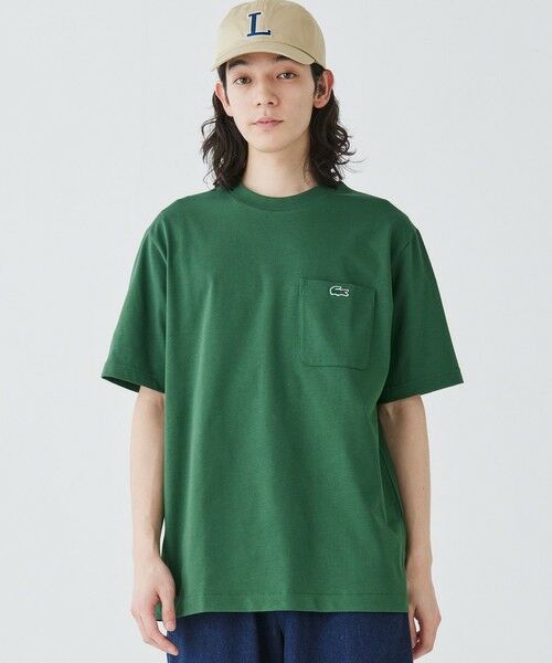 LACOSTE / ラコステ Tシャツ | アウトラインクロックポケット半袖Tシャツ | 詳細10