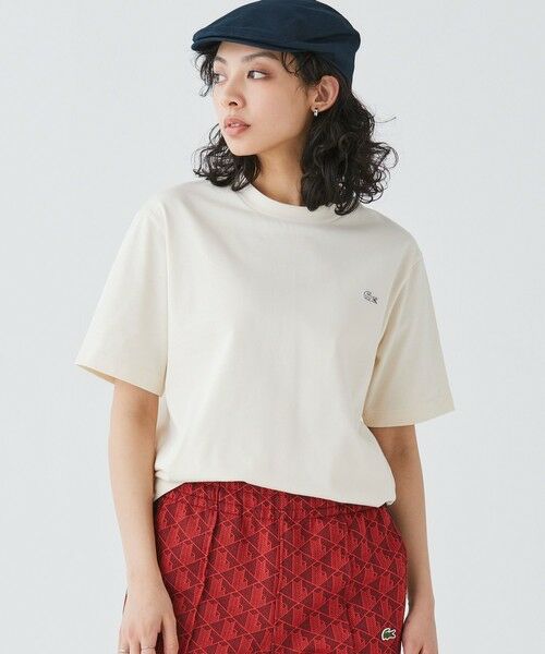 LACOSTE / ラコステ Tシャツ | アウトラインクロッククルーネック半袖Tシャツ | 詳細14