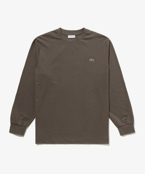 LACOSTE / ラコステ Tシャツ | ベーシックロングスリーブTシャツ / 長袖Tシャツ(ダークブラウン)