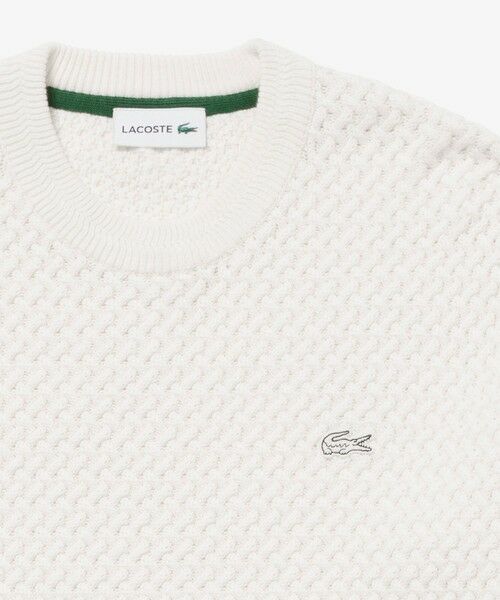 LACOSTE / ラコステ ニット・セーター | ローゲージ バスケット編み ニットクルーネックセーター | 詳細15