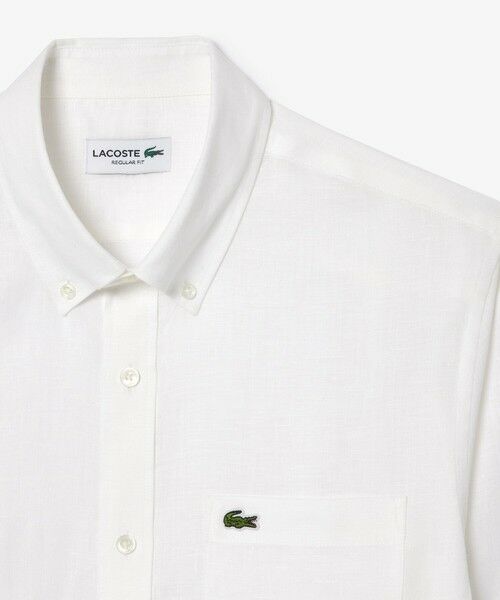 LACOSTE / ラコステ シャツ・ブラウス | リネンボタンダウン長袖シャツ | 詳細4