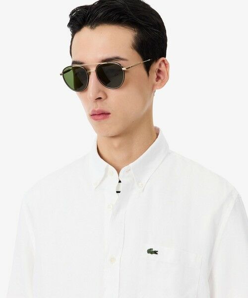 LACOSTE / ラコステ シャツ・ブラウス | リネンボタンダウン長袖シャツ | 詳細1
