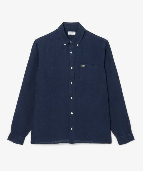 LACOSTE / ラコステ シャツ・ブラウス | リネンボタンダウン長袖シャツ | 詳細9