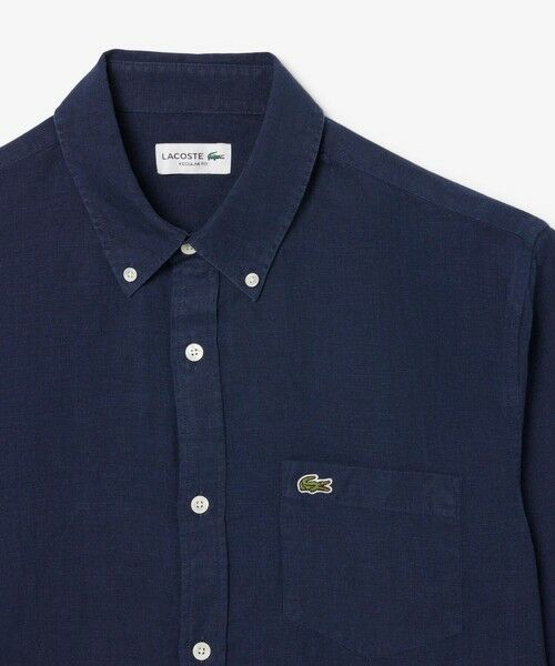 LACOSTE / ラコステ シャツ・ブラウス | リネンボタンダウン長袖シャツ | 詳細10