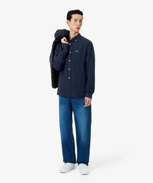 LACOSTE / ラコステ シャツ・ブラウス | リネンボタンダウン長袖シャツ | 詳細12