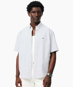 LACOSTE / ラコステ シャツ・ブラウス | モノグラム柄 プリントジャカードシャンブレーオックスフォードシャツ