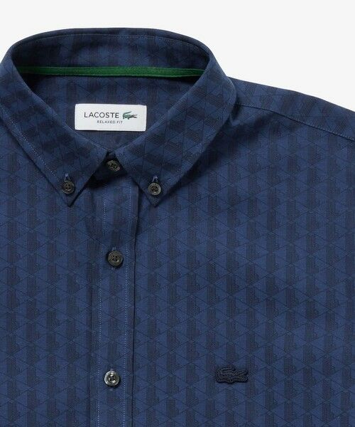 マイクロチェックジャージシャツ （シャツ・ブラウス）｜LACOSTE