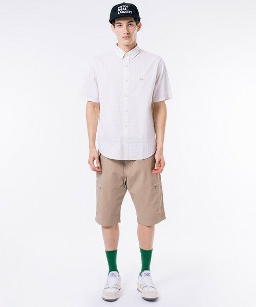 LACOSTE / ラコステ シャツ・ブラウス | モノグラム柄 プリントジャカードシャンブレーオックスフォードシャツ | 詳細14