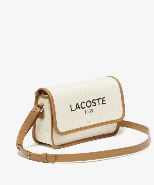 LACOSTE / ラコステ ショルダーバッグ | ヘリテージキャンバス フラップクローズコットンショルダーバッグ | 詳細2