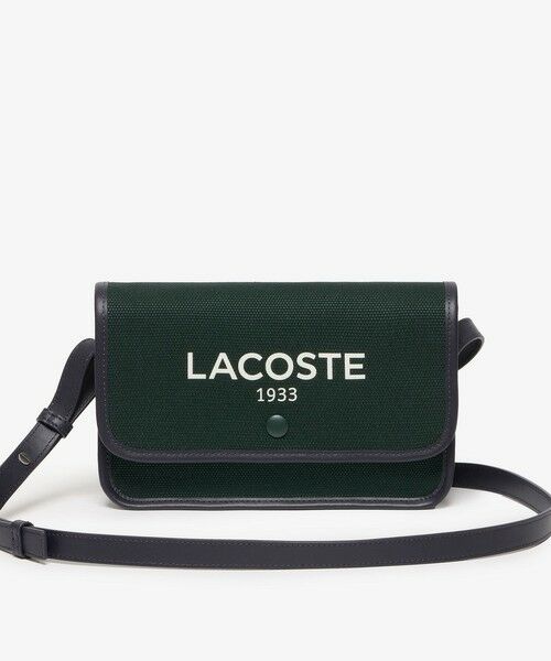 LACOSTE / ラコステ ショルダーバッグ | ヘリテージキャンバス フラップクローズコットンショルダーバッグ | 詳細7