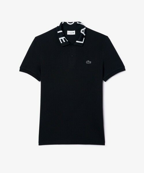 LACOSTE / ラコステ ポロシャツ | オーガニックコットン ミニ鹿の子 通気性 ストレッチ ジャカードリブニットカラーポロシャツ | 詳細4