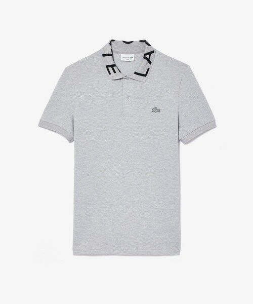 LACOSTE / ラコステ ポロシャツ | オーガニックコットン ミニ鹿の子 通気性 ストレッチ ジャカードリブニットカラーポロシャツ | 詳細9