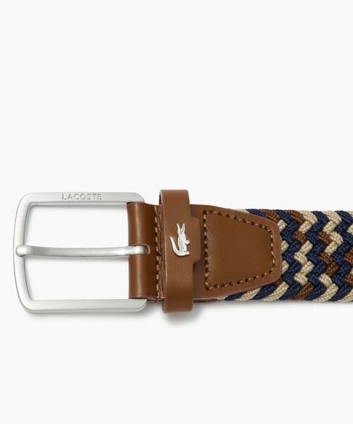 LACOSTE / ラコステ ベルト・サスペンダー | マルチカラーストレッチメッシュベルト（レッド） | 詳細4