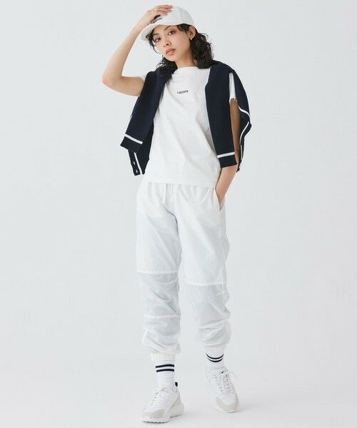LACOSTE / ラコステ Tシャツ | コンパクトブランドネームロゴ半袖Tシャツ | 詳細2