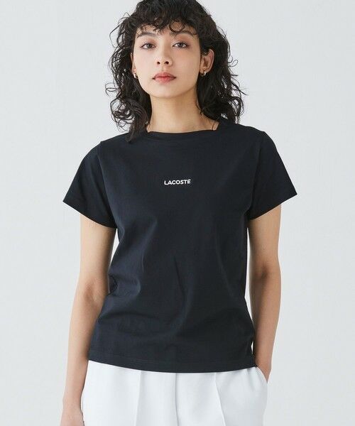 LACOSTE / ラコステ Tシャツ | コンパクトブランドネームロゴ半袖Tシャツ | 詳細3