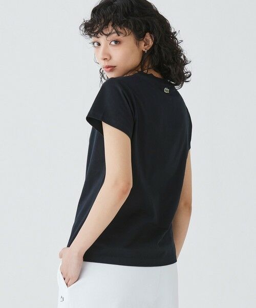 LACOSTE / ラコステ Tシャツ | コンパクトブランドネームロゴ半袖Tシャツ | 詳細4