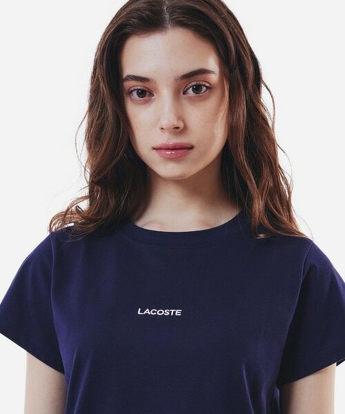 LACOSTE / ラコステ Tシャツ | コンパクトブランドネーム刺繍ロゴ 半袖Tシャツ | 詳細11