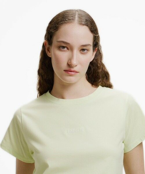LACOSTE / ラコステ Tシャツ | コンパクトブランドネームロゴ半袖Tシャツ | 詳細13