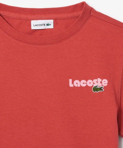 LACOSTE / ラコステ Tシャツ | ポップフォントロゴネームバックプリントTシャツ | 詳細10